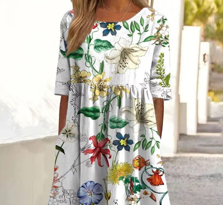 Mirevna - Floral Flowing Maxi Dress