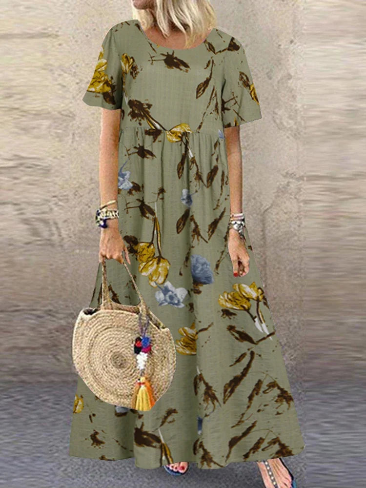 Lyanna – Printed Flowing Maxi Dress